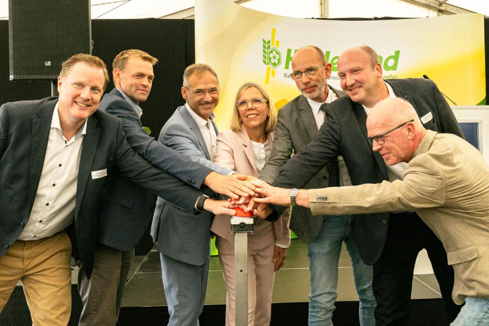 Eröffnung Kartoffelhalle Startknopf