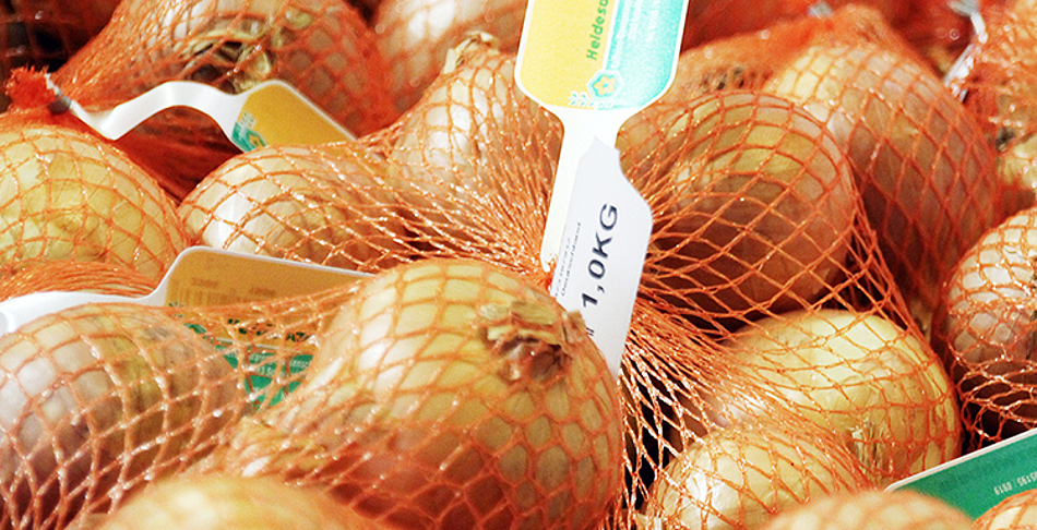 Clippnetz Verpackung für Zwiebeln